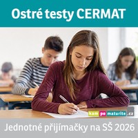 banner p�ij�ma�ky na s� ostr� testy Cermat 2026