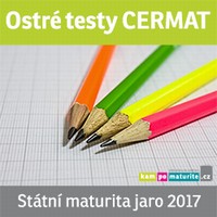 �l�nek Testy CERMAT maturitn� zkou�ka jaro 2017