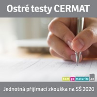 �l�nek testy CERMAT jednotn� p�ij�mac� zkou�ka S� �erven 2020
